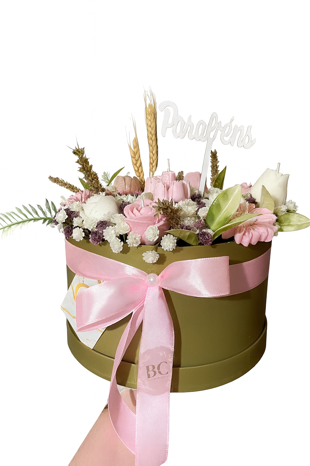 ✨ Caixa Dourada Floral