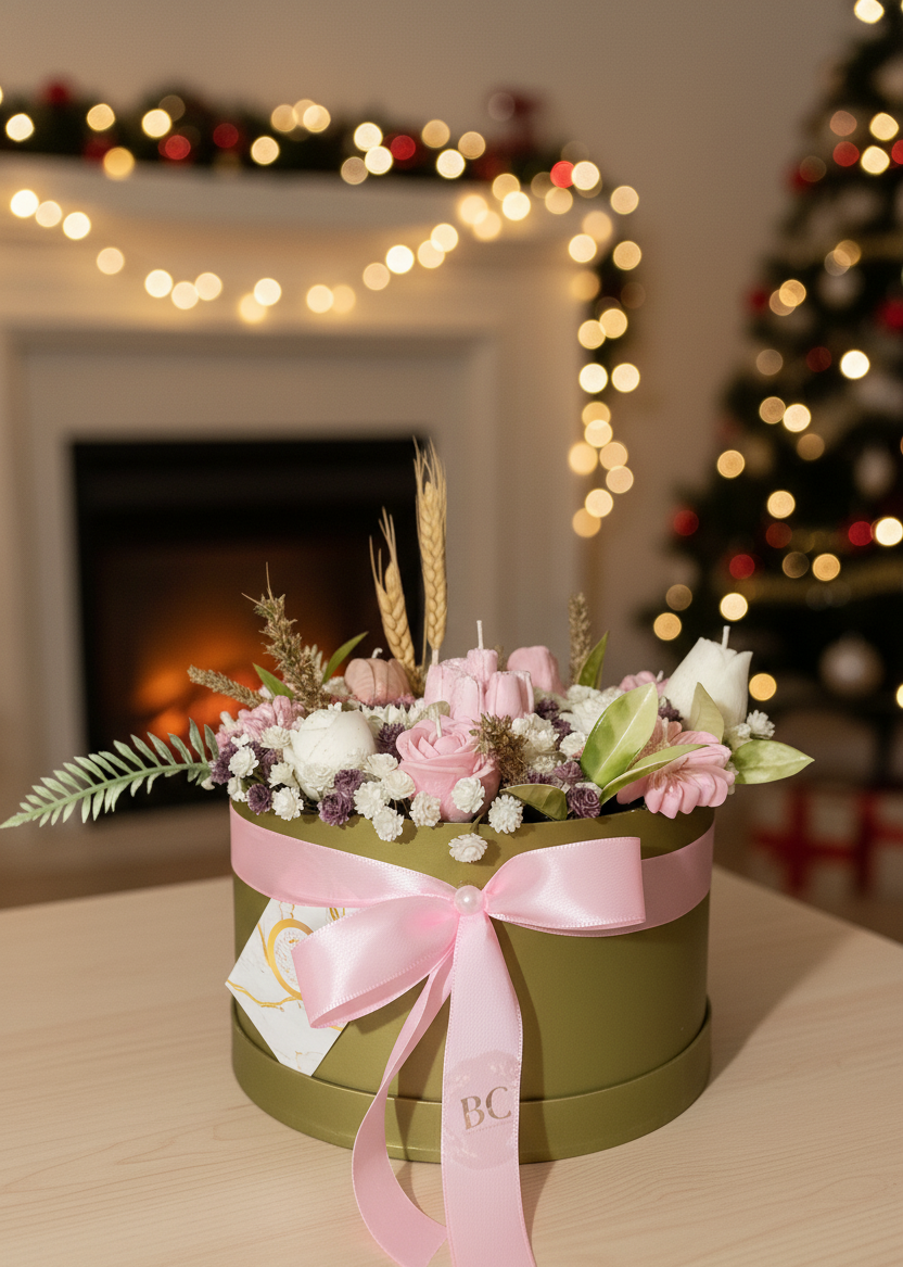 ✨ Caixa Dourada Floral