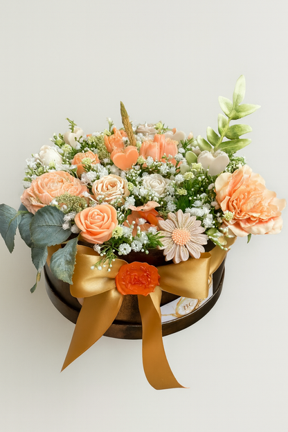 Caixa de Flores Alaranjada