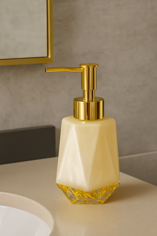 🧴Dispensador de Líquido Dourado Luxuoso