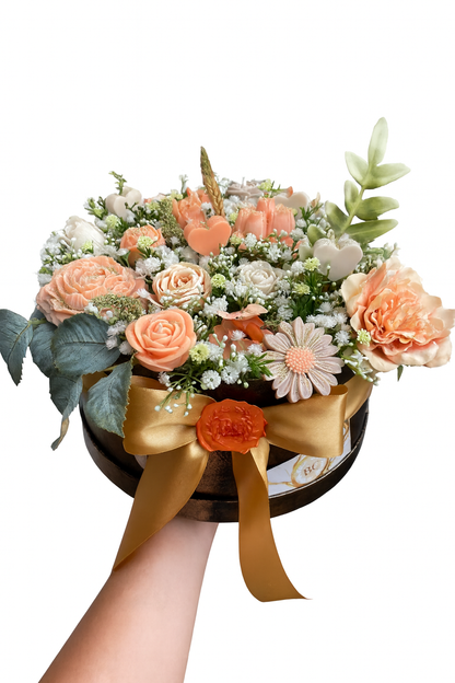 Caixa de Flores Alaranjada