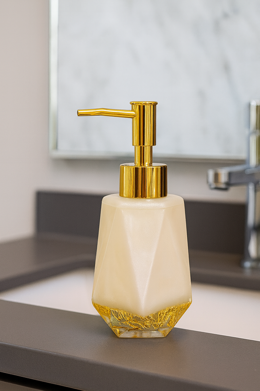 🧴Dispensador de Líquido Dourado Luxuoso
