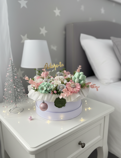 Caixa Veludo Branca Florida